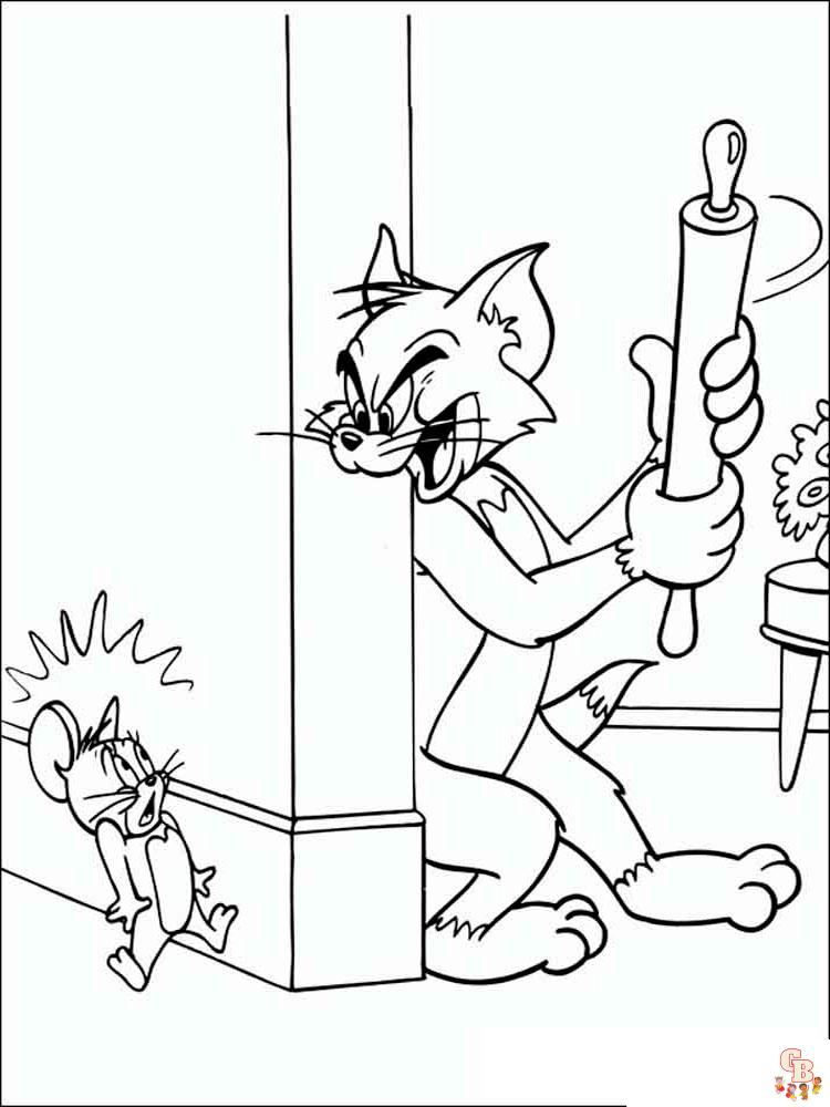 coloriage Tom et Jerry