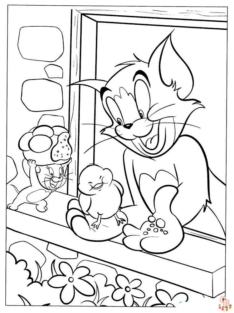 coloriage Tom et Jerry