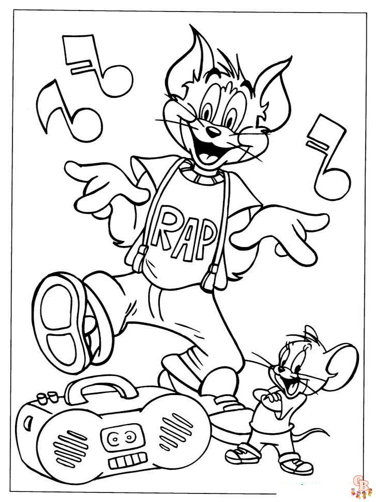 coloriage Tom et Jerry