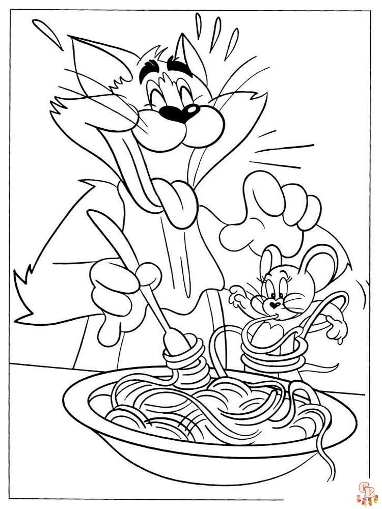 coloriage Tom et Jerry