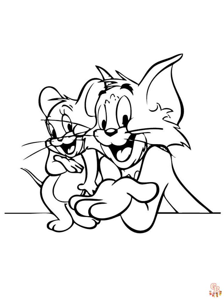 coloriage Tom et Jerry