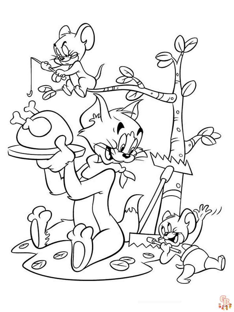 coloriage Tom et Jerry