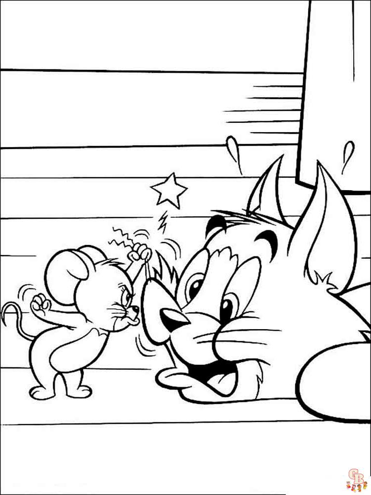 coloriage Tom et Jerry