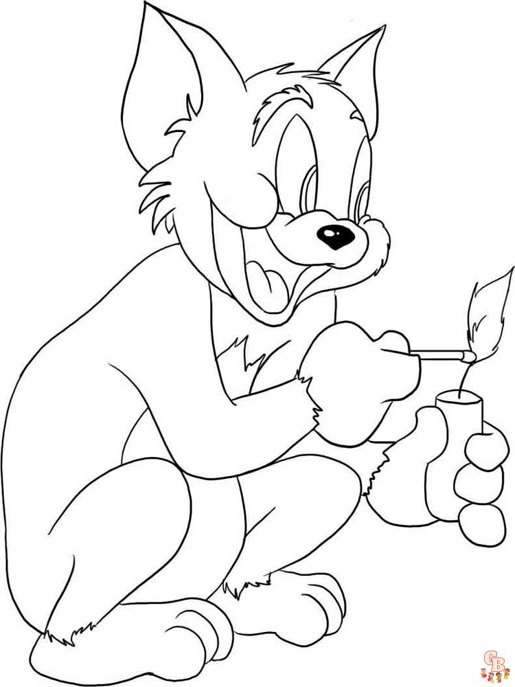 coloriage Tom et Jerry