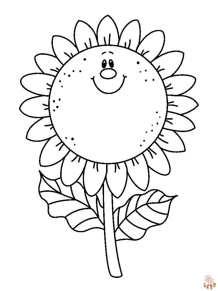 coloriage Tournesol