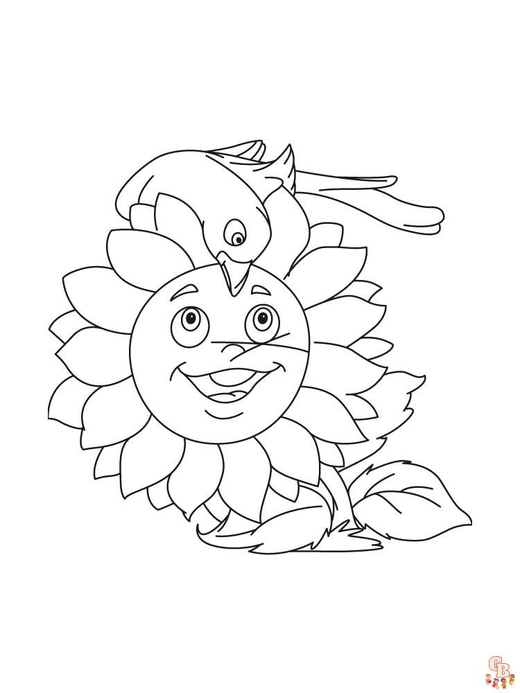 coloriage Tournesol