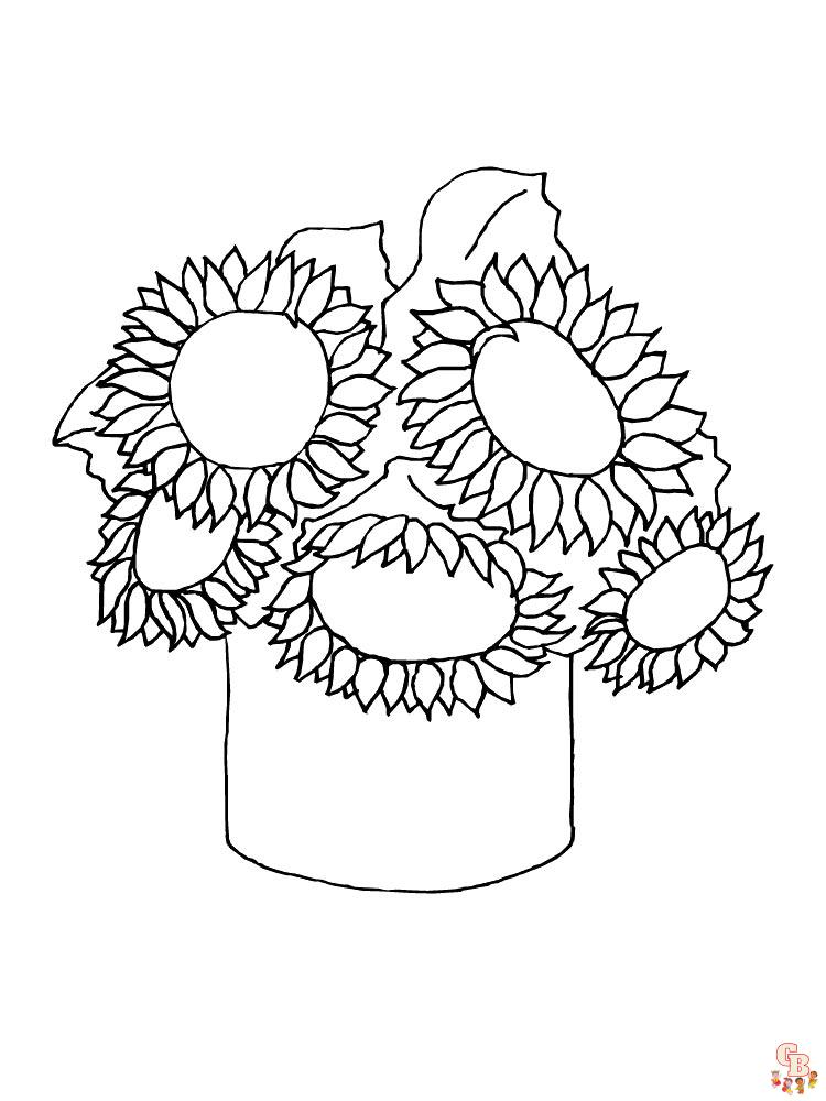 coloriage Tournesol