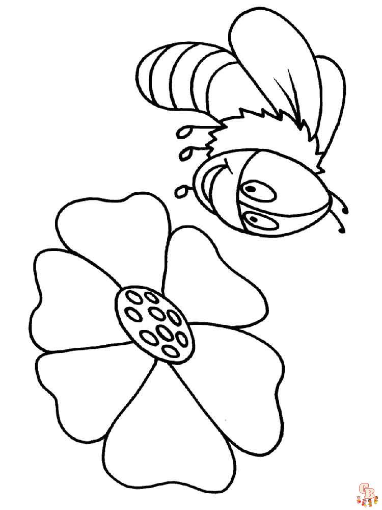 coloriage abeilles