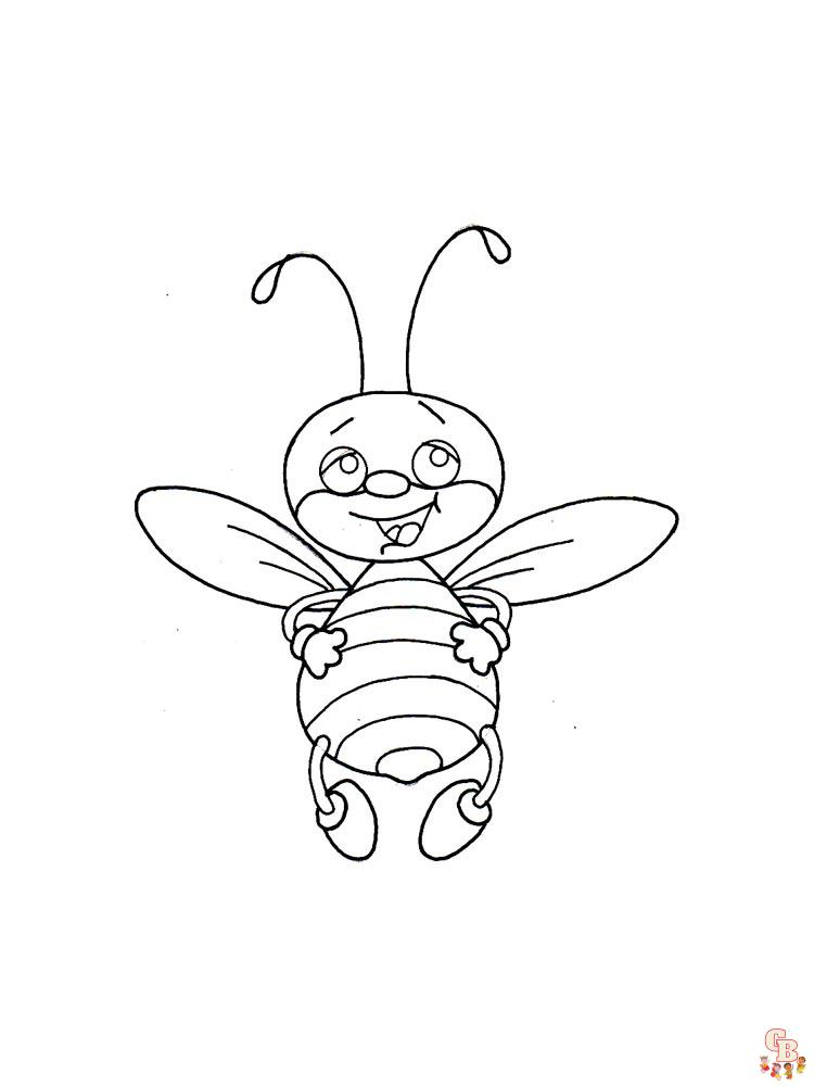 coloriage abeilles