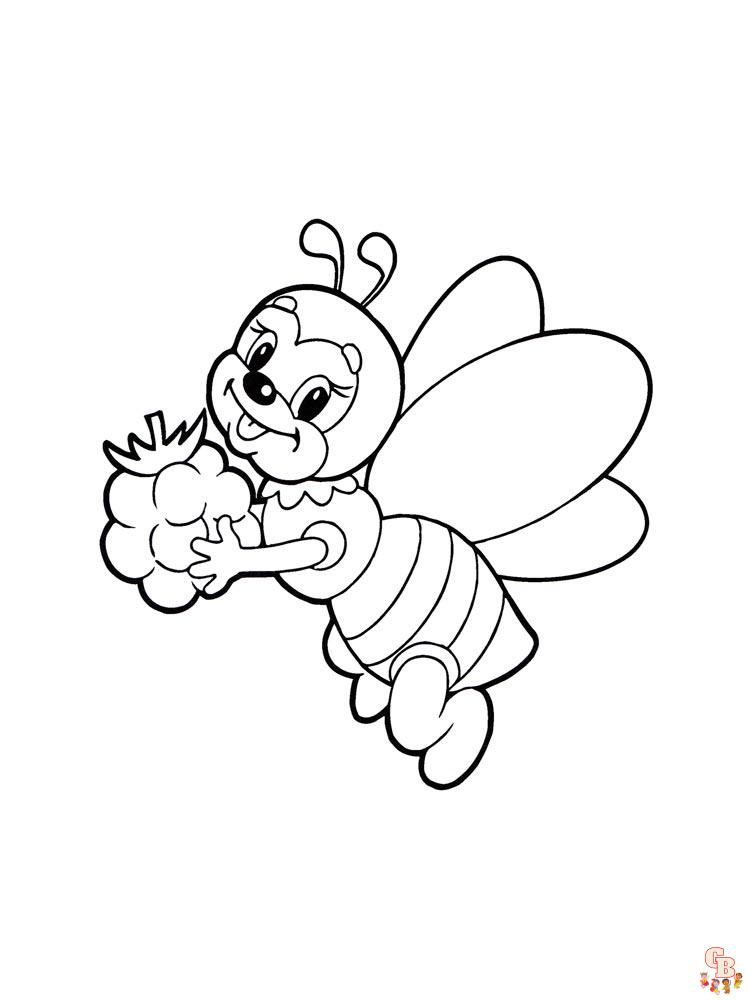 coloriage abeilles