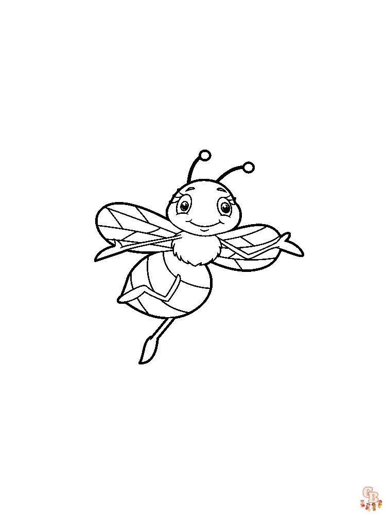 coloriage abeilles