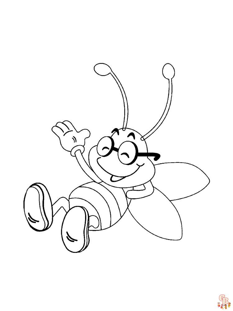 coloriage abeilles