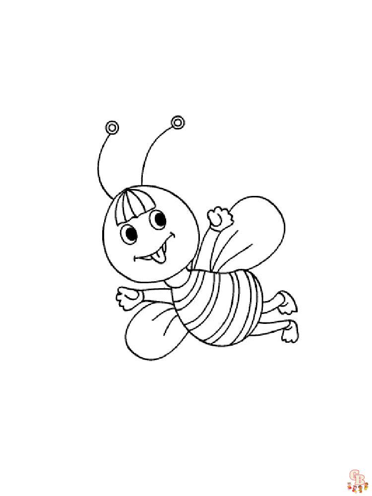 coloriage abeilles