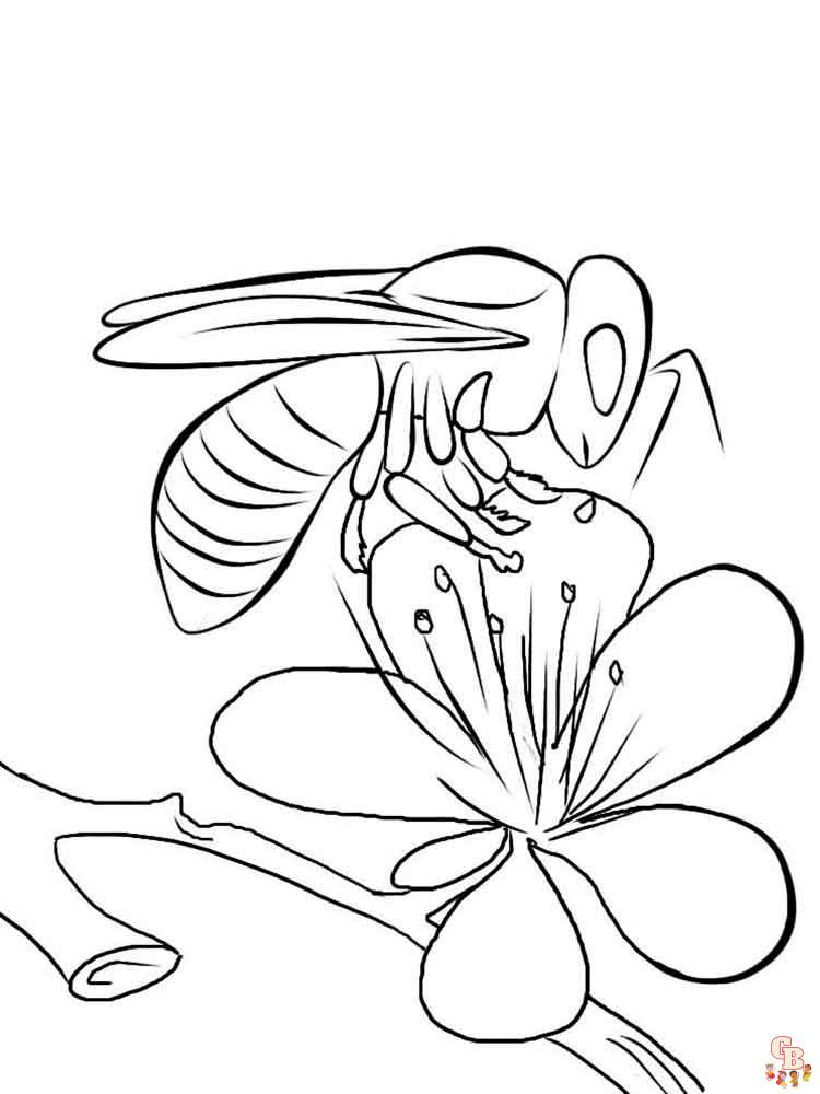 coloriage abeilles