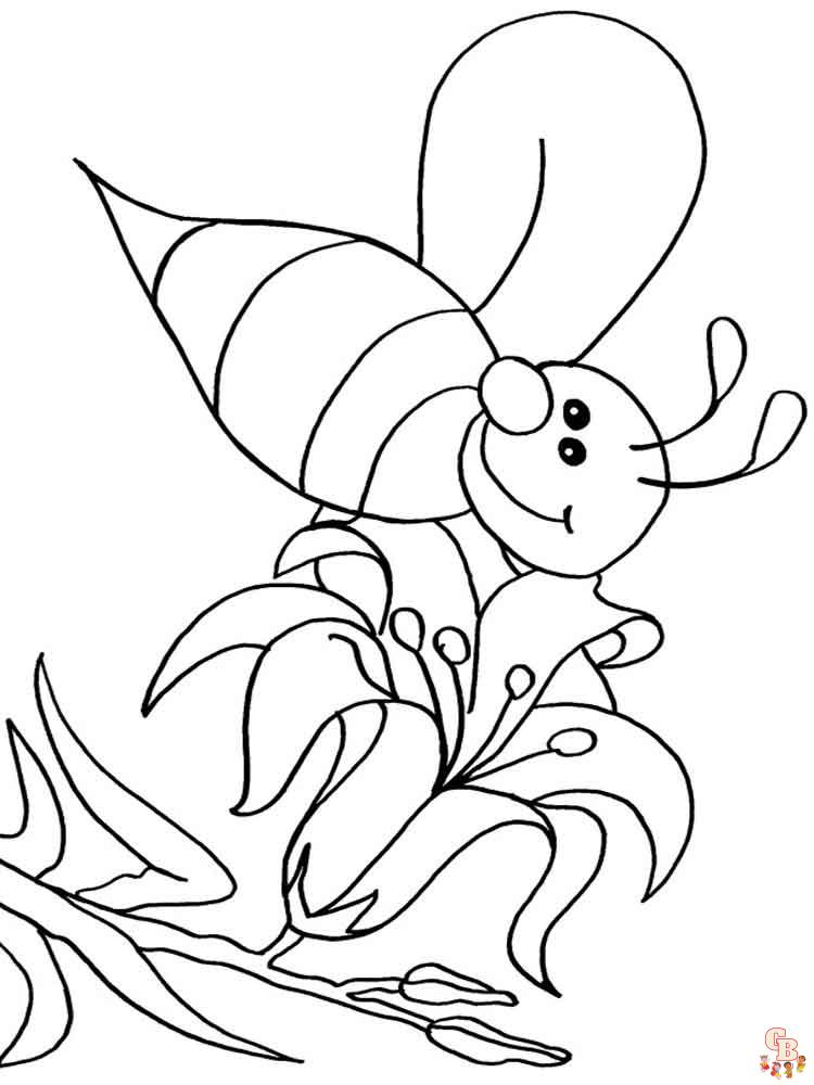 coloriage abeilles