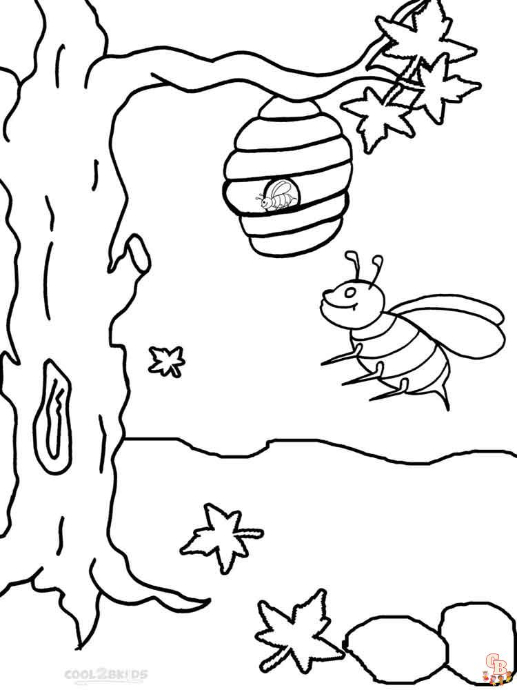 coloriage abeilles