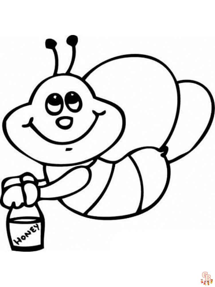 coloriage abeilles