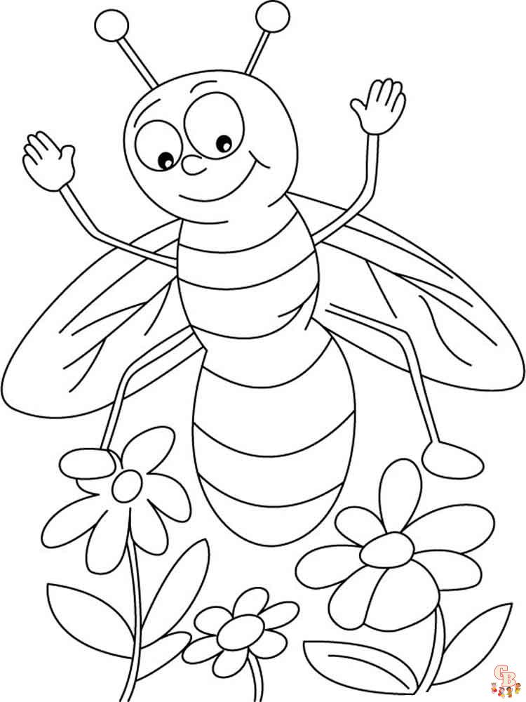 coloriage abeilles