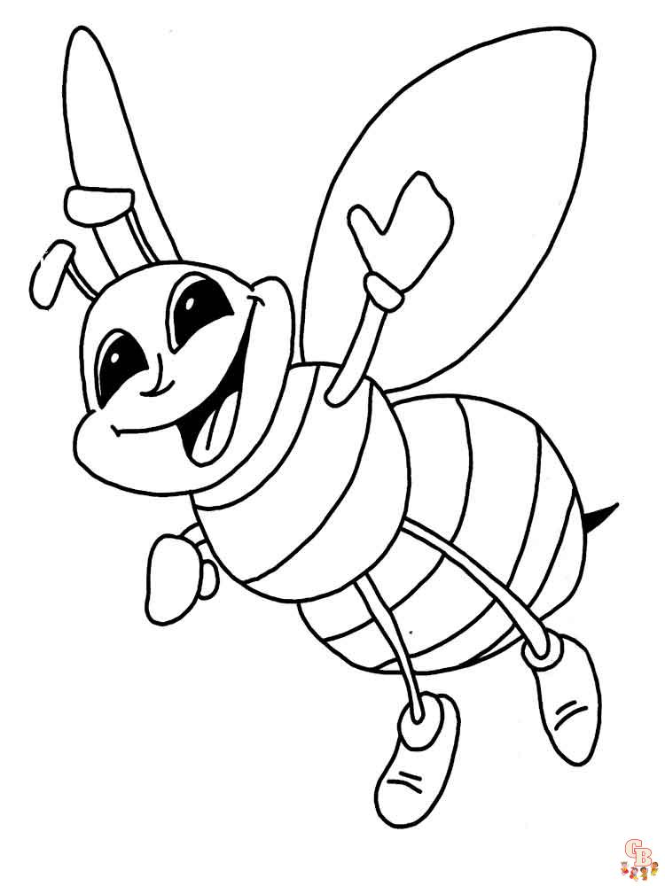 coloriage abeilles