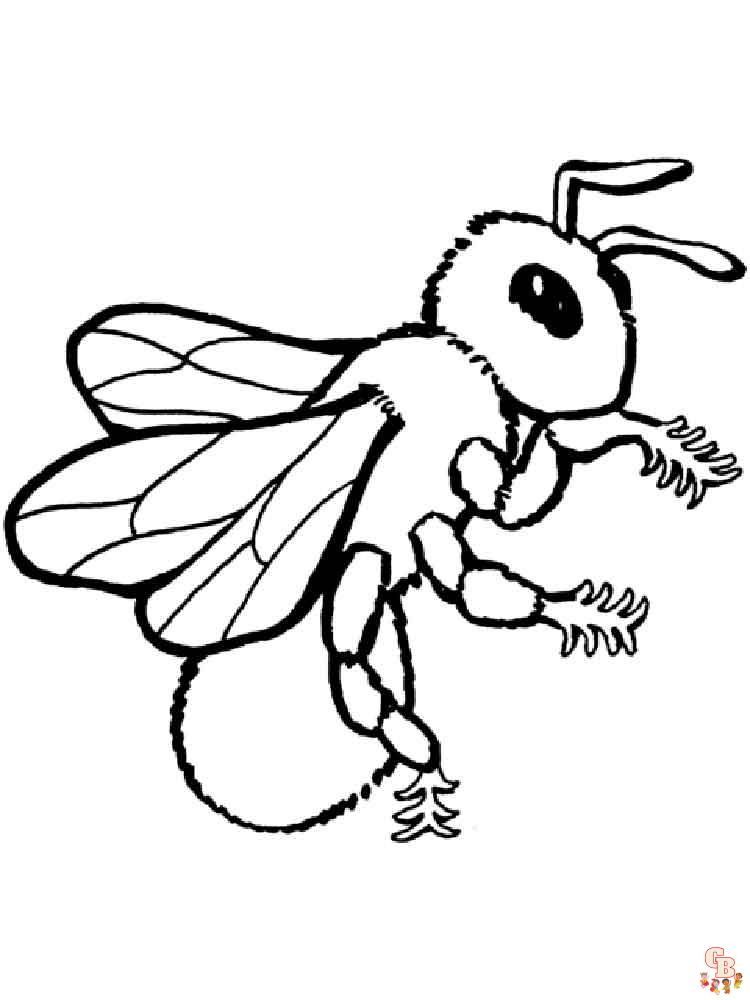 coloriage abeilles