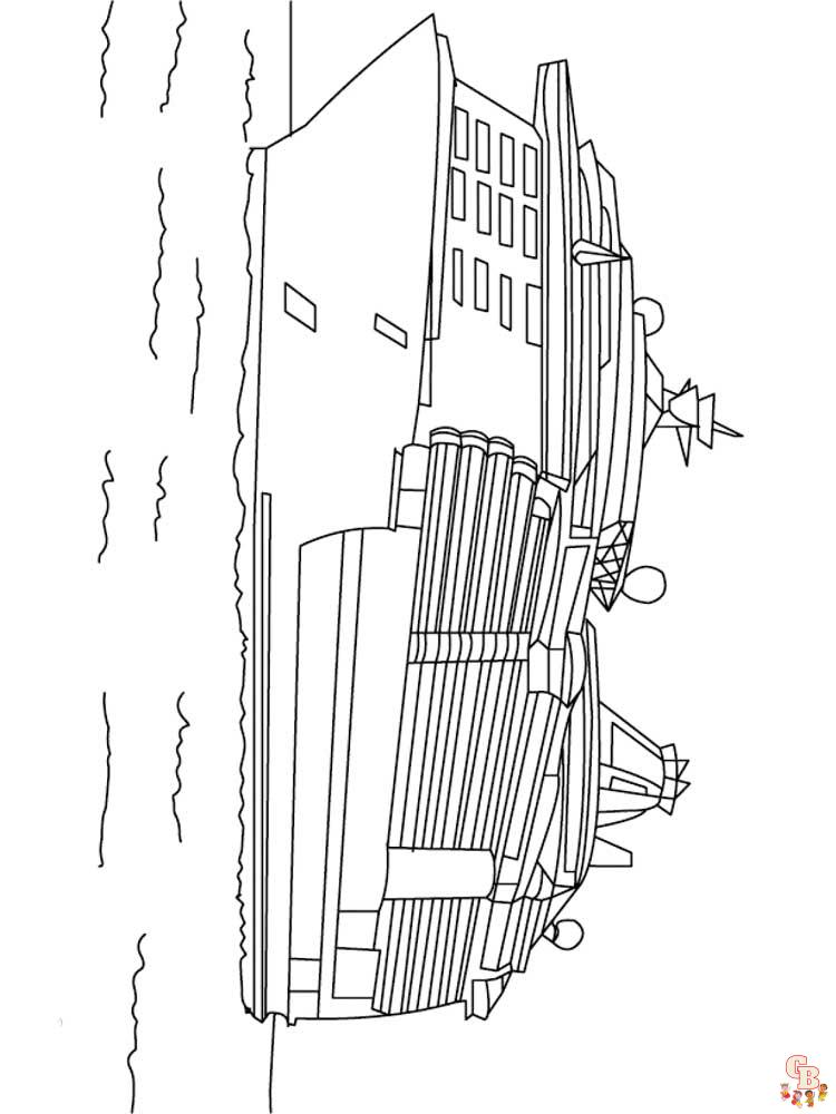 coloriage bateaux