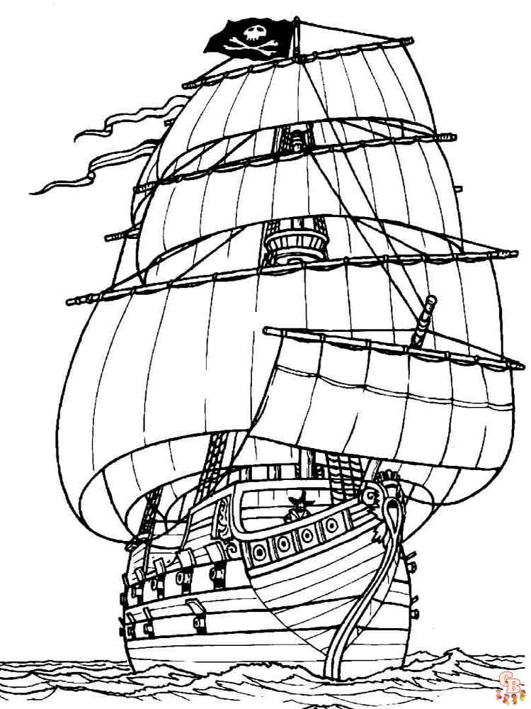 coloriage bateaux