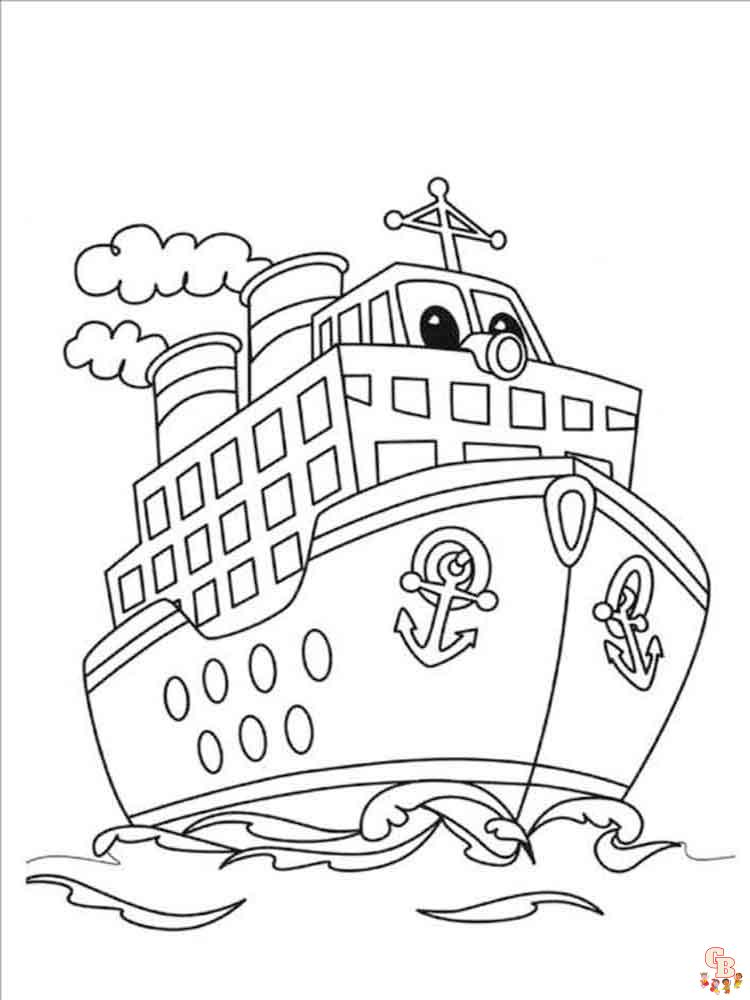 coloriage bateaux