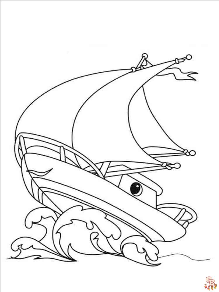 coloriage bateaux