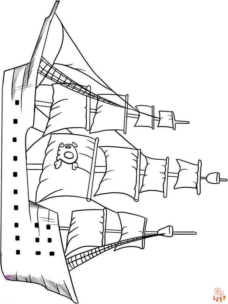 coloriage bateaux