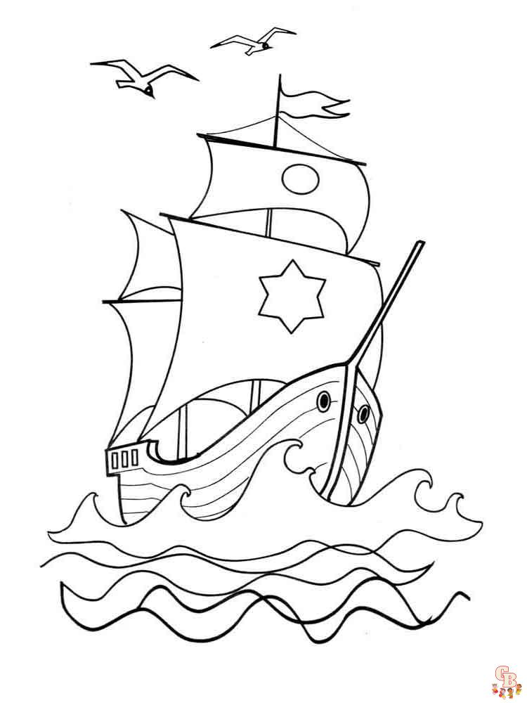 coloriage bateaux