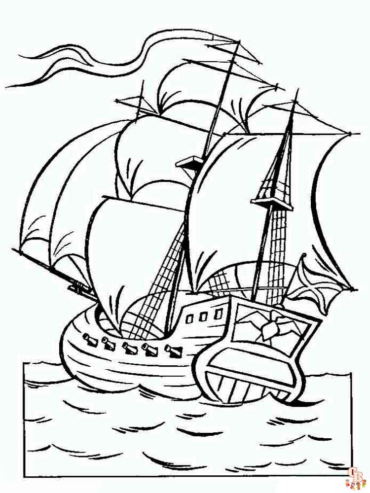 coloriage bateaux