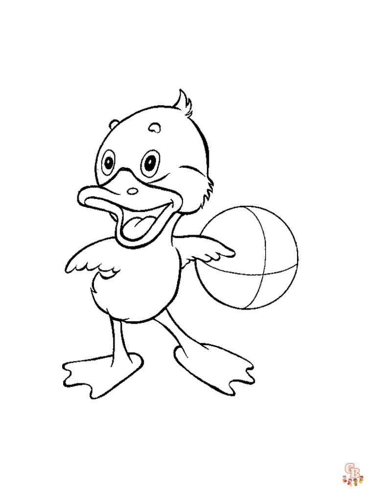 coloriage canard