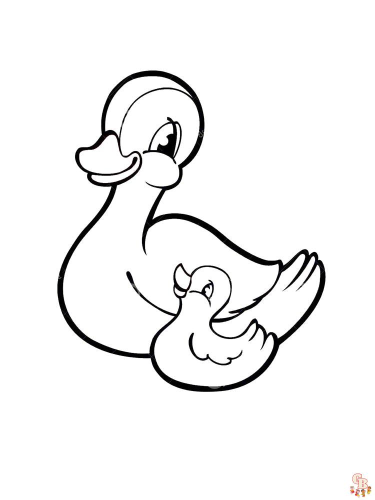 coloriage canard