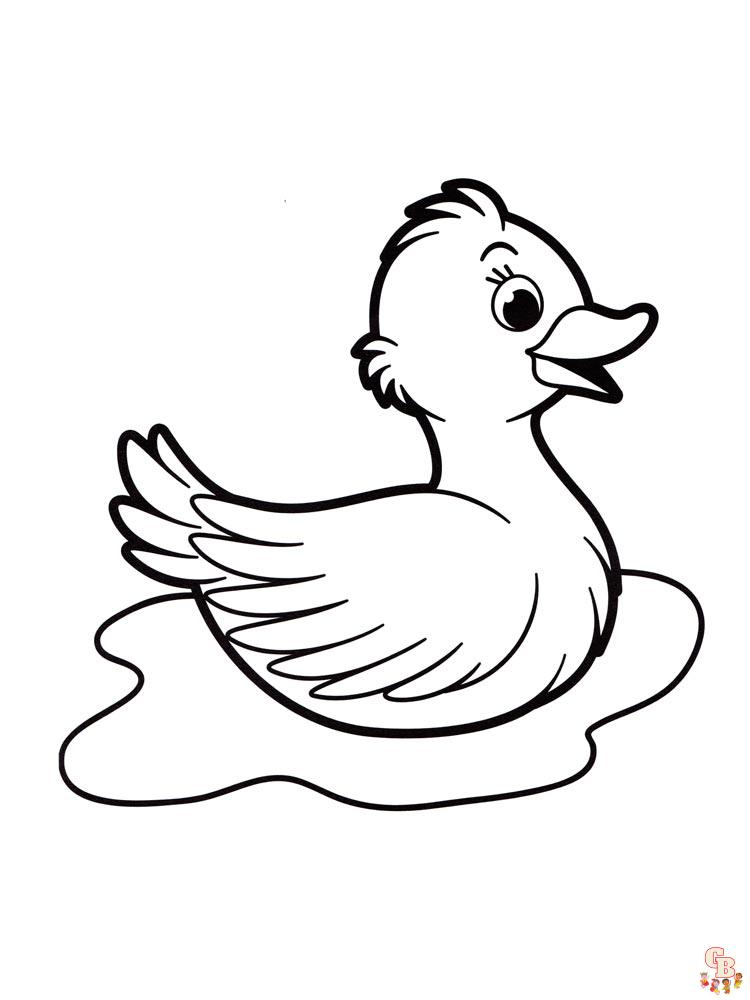 coloriage canard