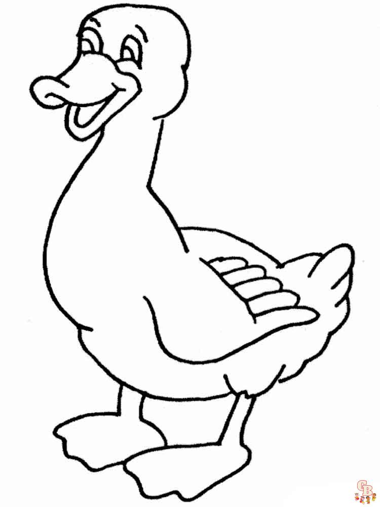 coloriage canard