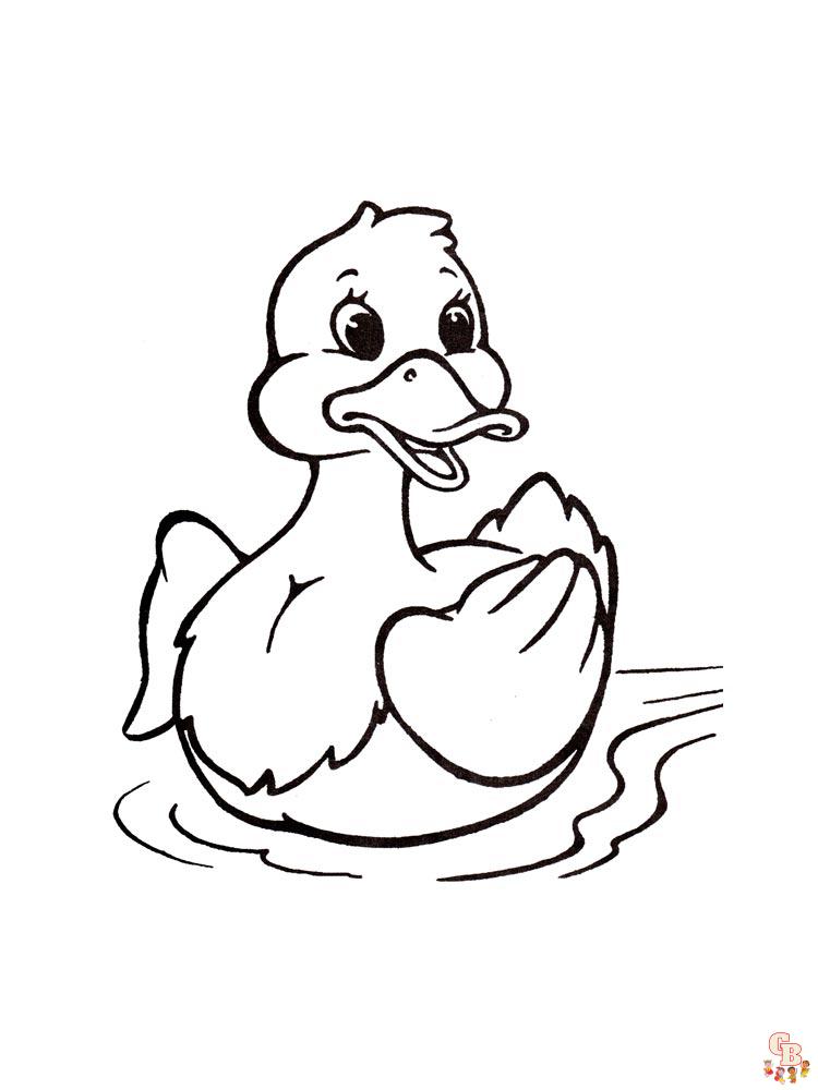 coloriage canard