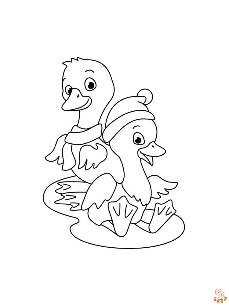 coloriage canard