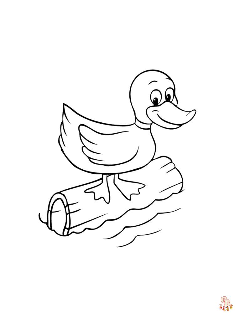 coloriage canard