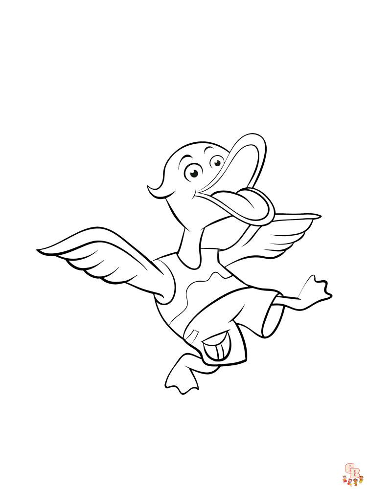 coloriage canard