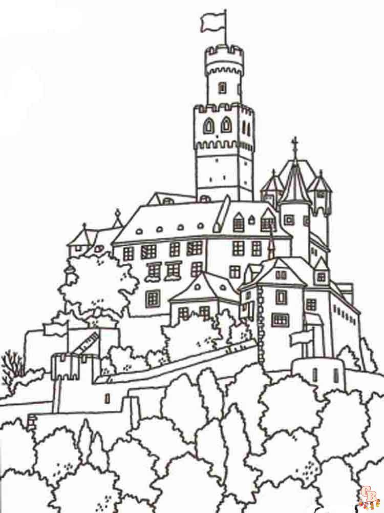 coloriage chateau