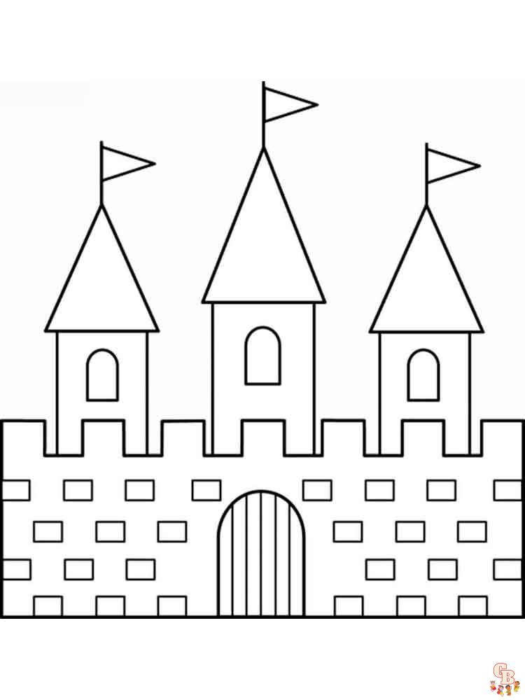 coloriage chateau