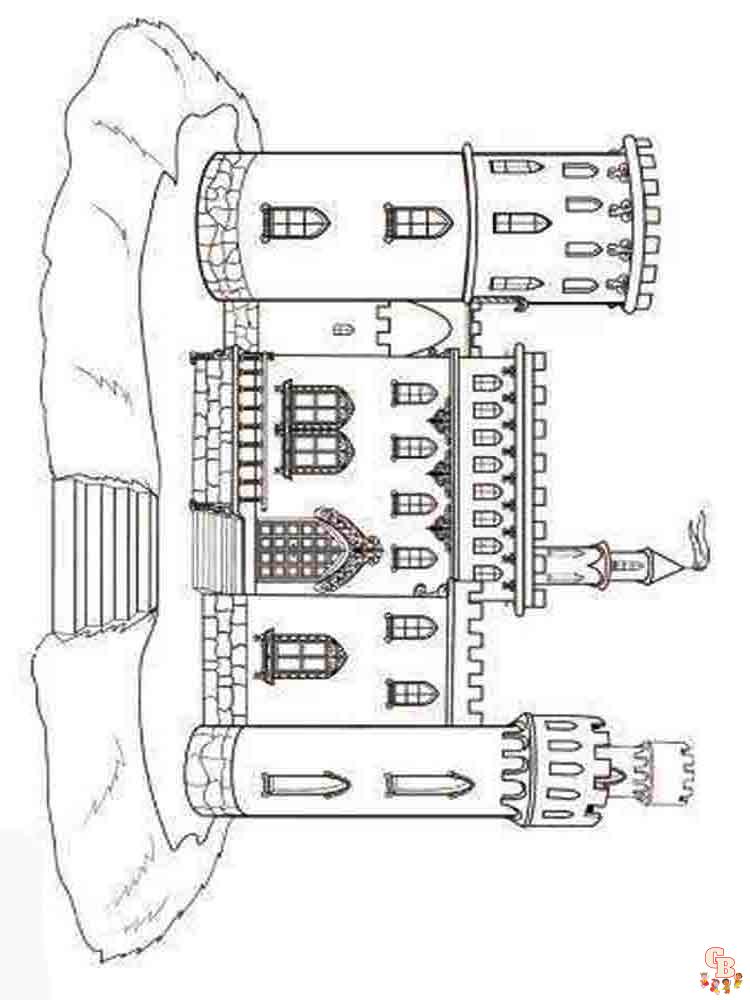 coloriage chateau