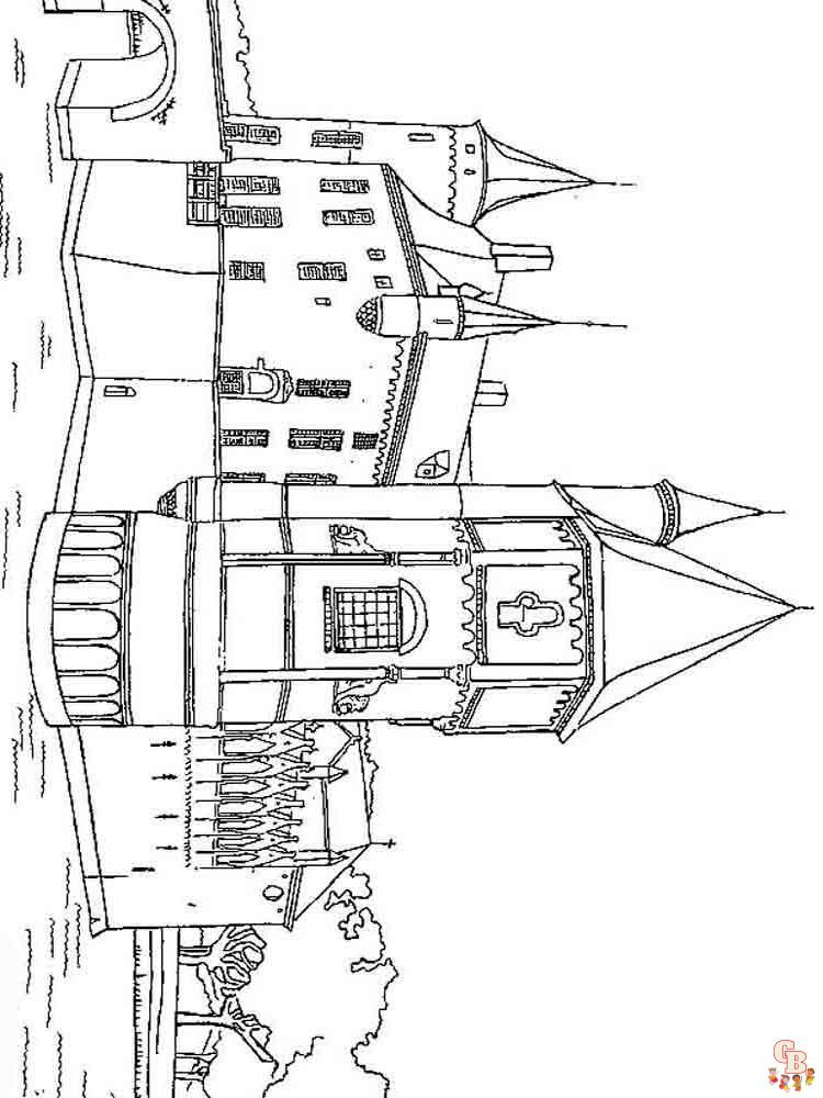 coloriage chateau