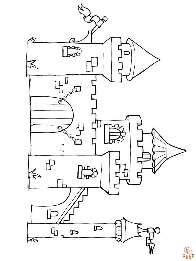 coloriage chateau