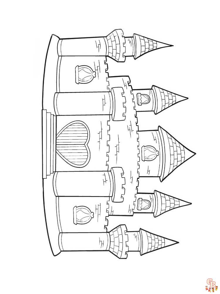 coloriage chateau