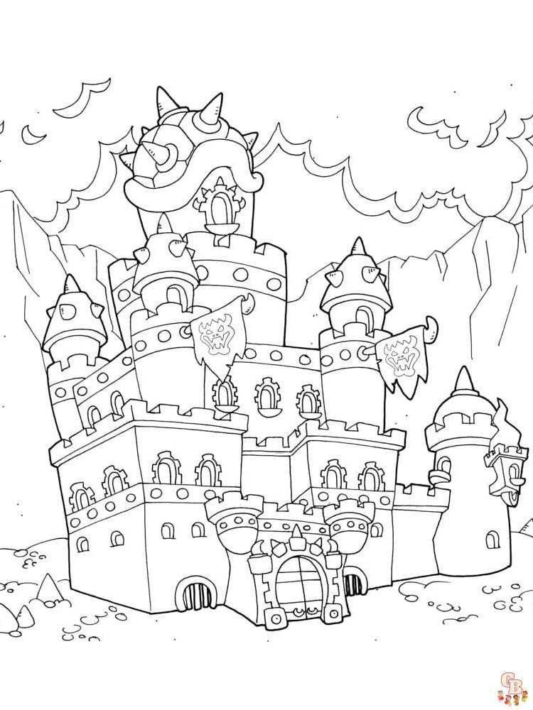 coloriage chateau