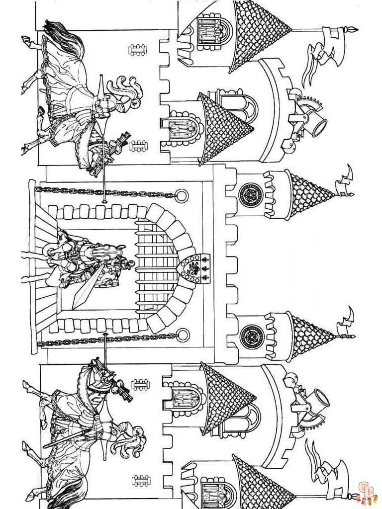 coloriage chateau