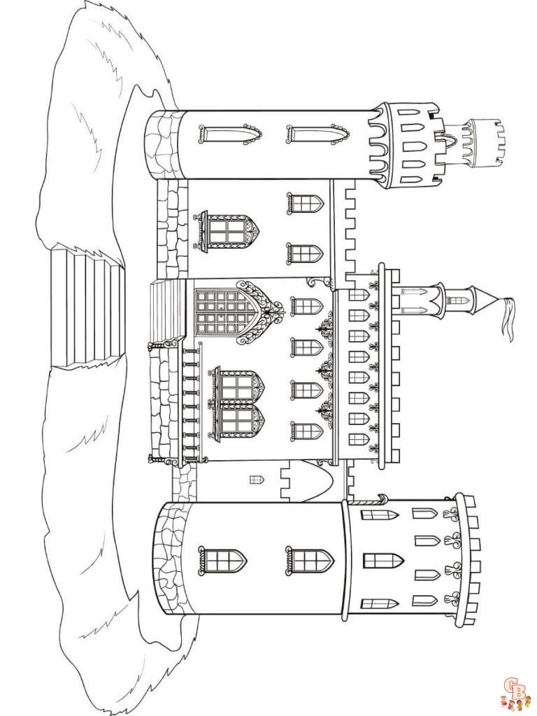 coloriage chateau