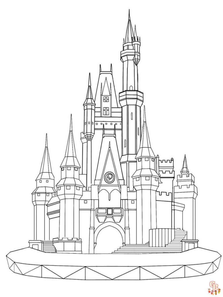 coloriage chateau