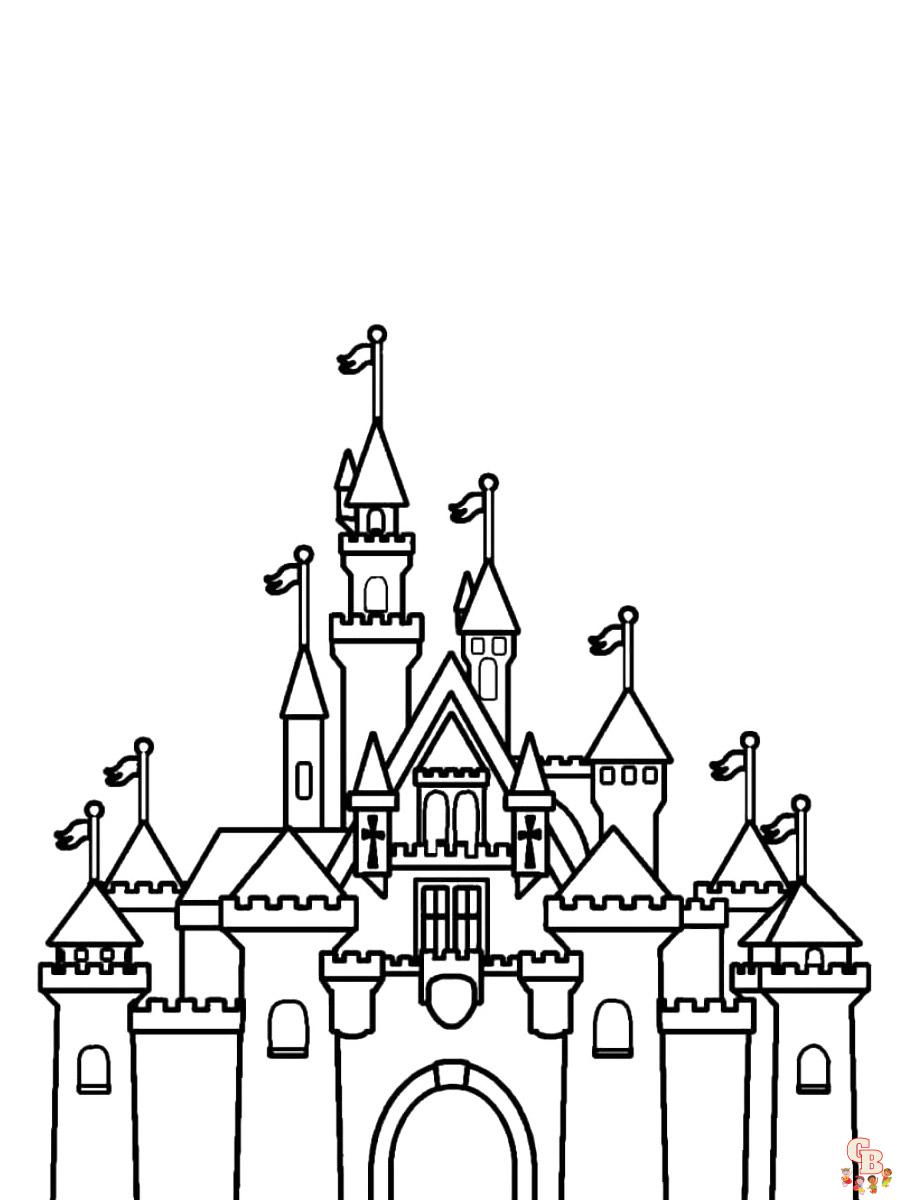 coloriage chateau